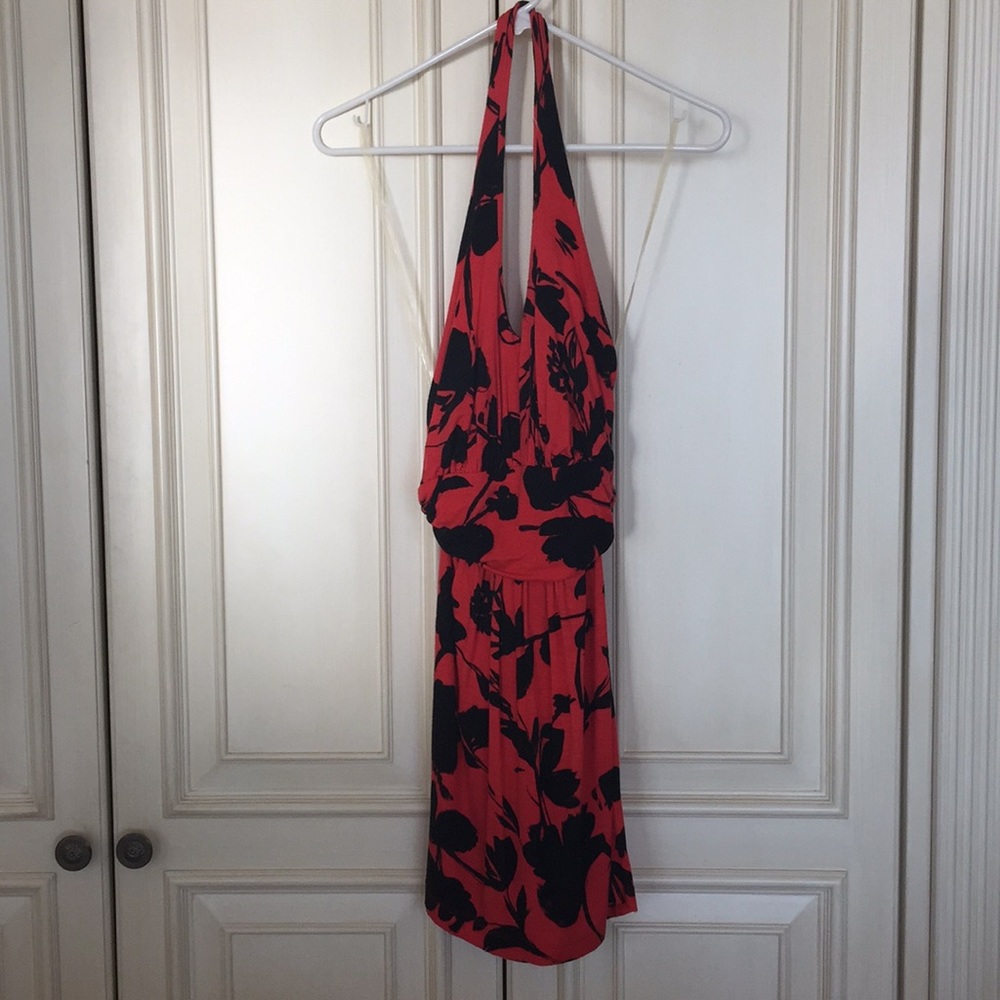 Halter top mini dress